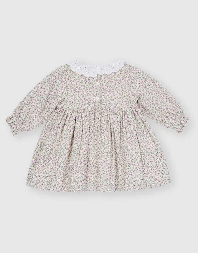 Goldie + Ace - Daphne Long Sleeve Corduroy Smocked Dress - ICONIC EXCLUSIVE - Babies-Kids