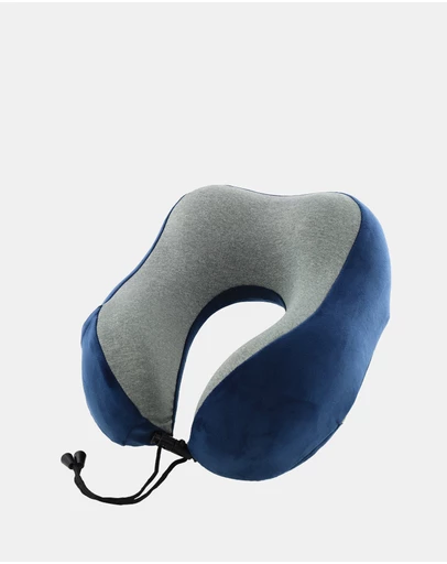 Milleni - Milleni Travel Memory Foam Neck Pillow in Navy