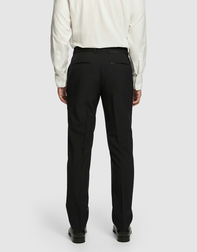 yd. - Seville Slim Tuxedo Wool Blend Dress Pant