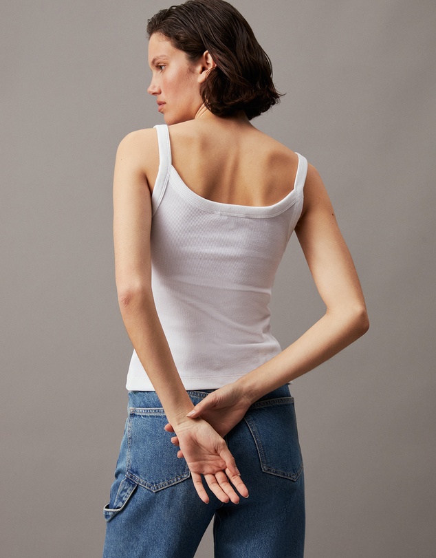 Calvin Klein Jeans - Ribbed Monogram Logo Tank Top