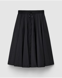 & Other Stories - Drawstring A-line Midi Skirt