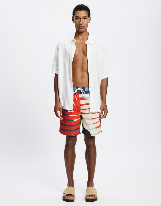 Scotch & Soda - Printed Longer-Length Swim Shorts