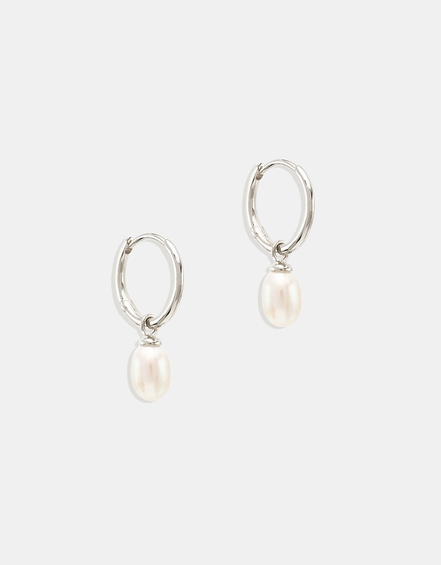 By Charlotte - Silver Live in Peace Hoops