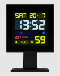 Newgate - Newgate Monolith Lcd Alarm Clock Black