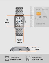 Fossil - Carraway Silver Tone Analogue Watch