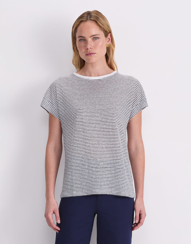 Sportscraft - Tonia Crew Neck Linen Tee