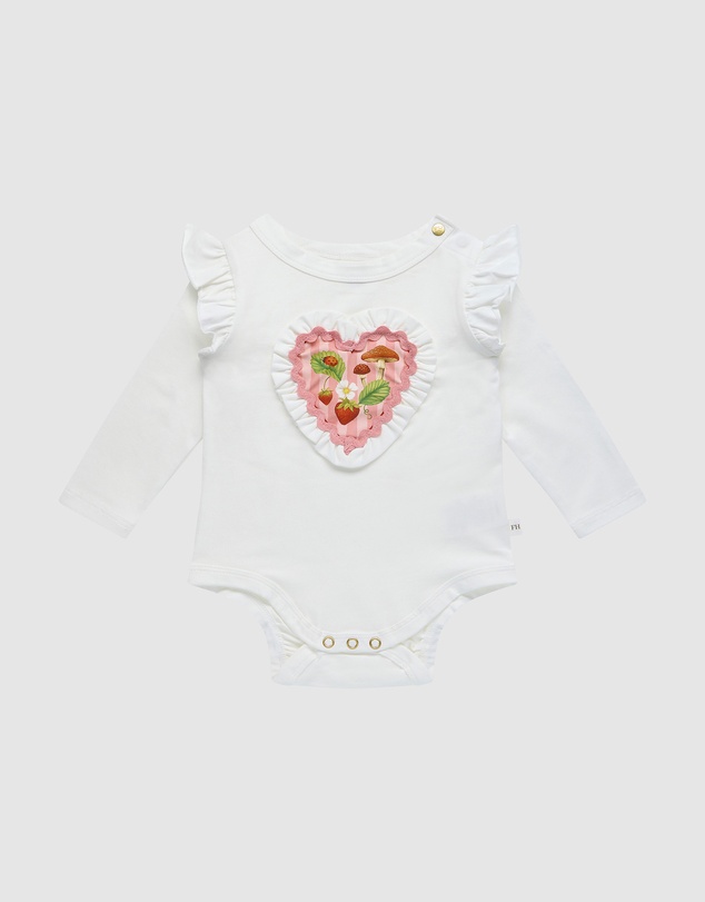 Fleur Harris - 'Days of Enchantment' Sweetheart Bodysuit in Cream