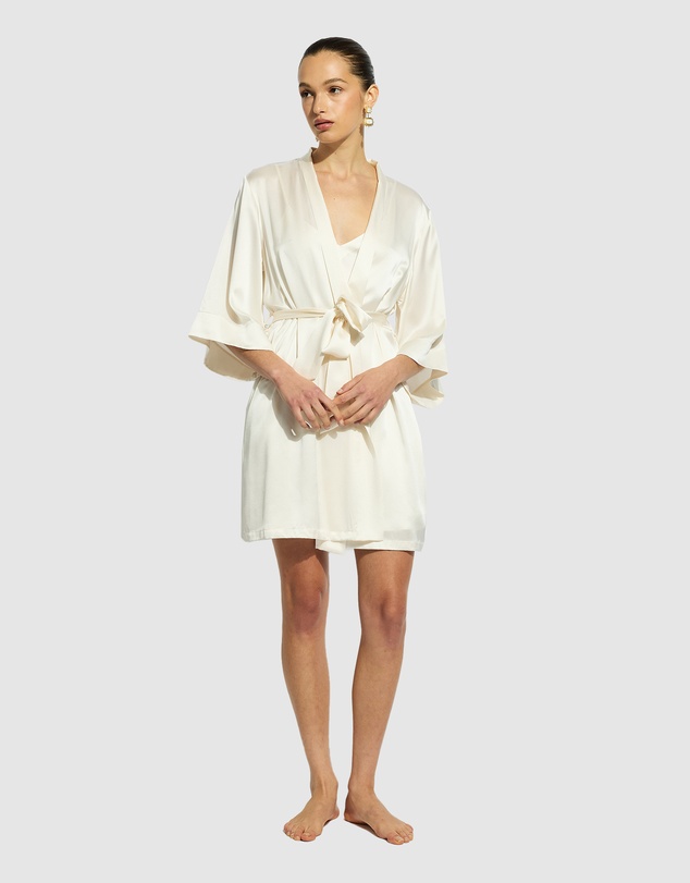 GINIA - Silk Wrap Gown