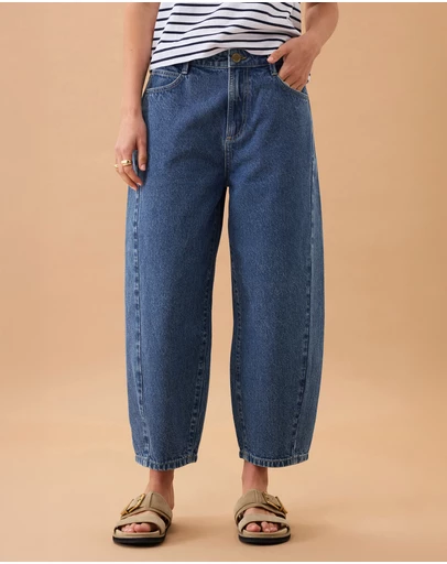 Ceres Life - Maggie Tapered Barrel Jean