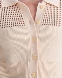 Sportscraft - Elka Pointelle Shirt Cardigan