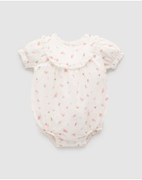 Purebaby - Rosebud Romper - Babies-Kids