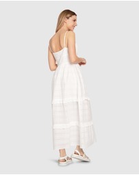 Belle & Bloom - Superstition Tiered Maxi Dress - White