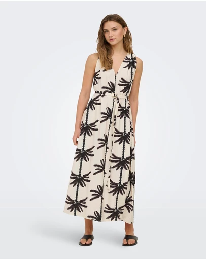 ONLY - Palima Palm Maxi Dress