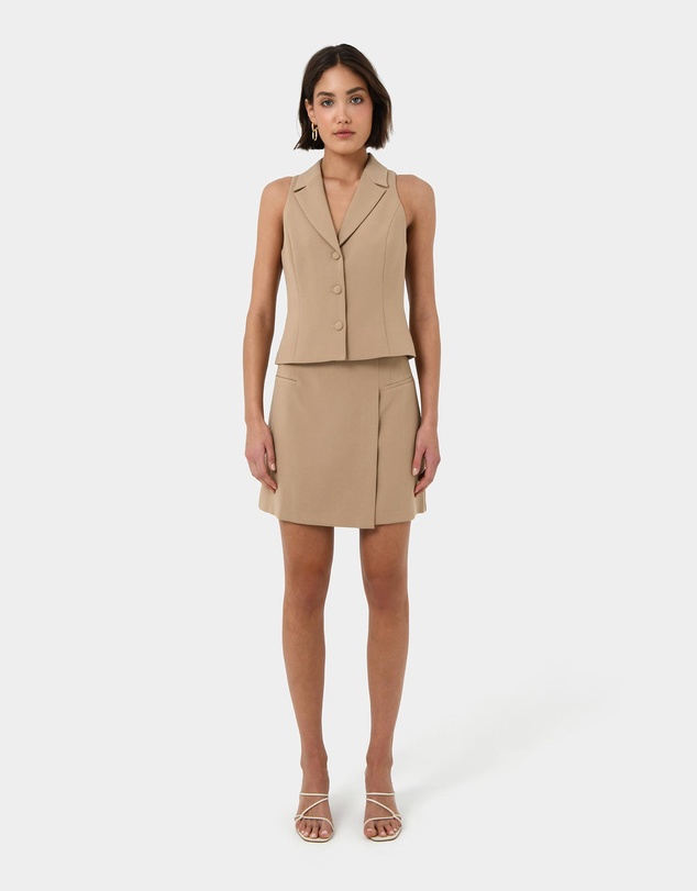 Forcast - Nikki Mini Wrap Skirt