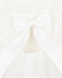 Bebe by Minihaha - Lace Bodice with Back Bow Dress - Babies
