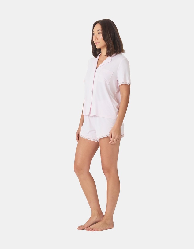Gingerlilly - Joni Bamboo Short Set with Lace