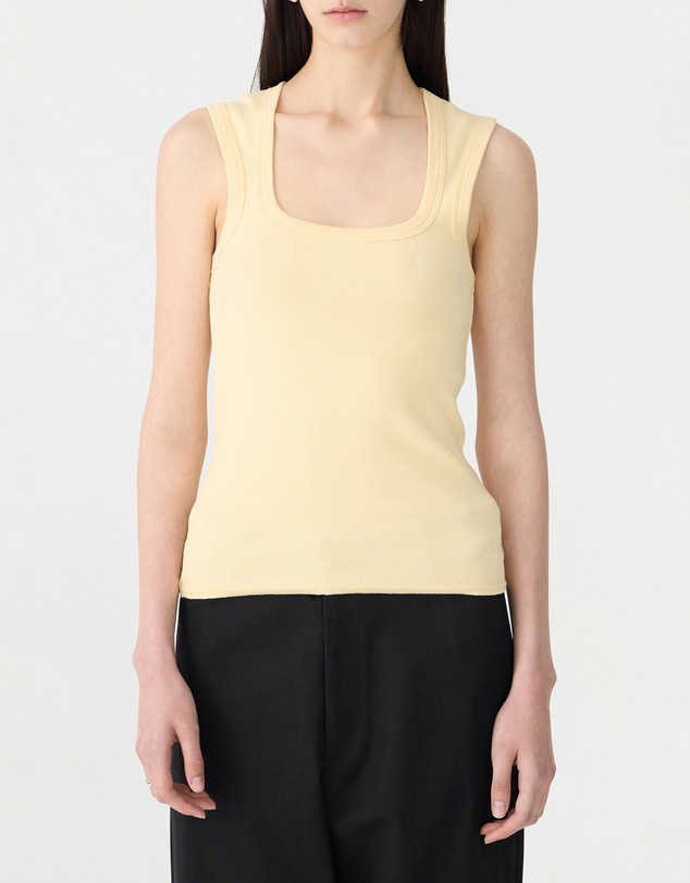 Bassike - Low Scooped Rib Tank