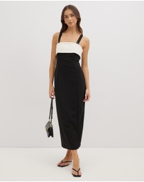 Dazie - Living Life Two Tone Midi Dress