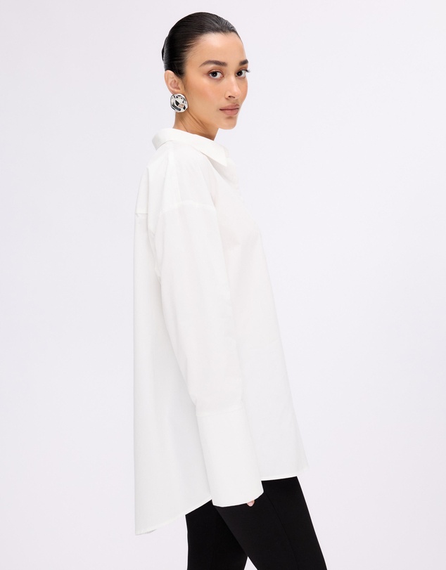 Minima Esenciales - Raine Cotton Shirt With Wide Cuffs