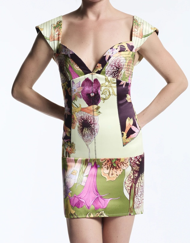 Muma World - Mixed Canopy Celine Mini Dress