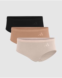 adidas Sportswear - 3 Pack Active Seamless Hipster Brief Underwear