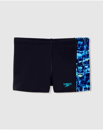 Speedo - Printed Panel Aquashorts - Kids-Teens