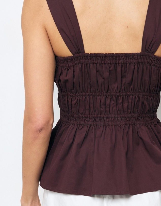 AERE - Tessa Cinched Waist Top