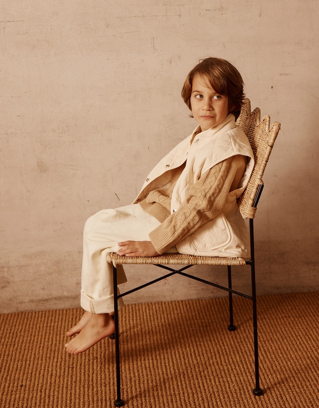 Alfred - Isobel Quilted Vest | Cream
