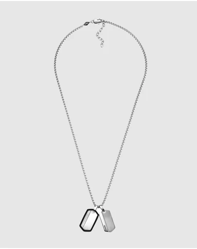 Fossil - Vintage Casual Silver-Tone Necklace
