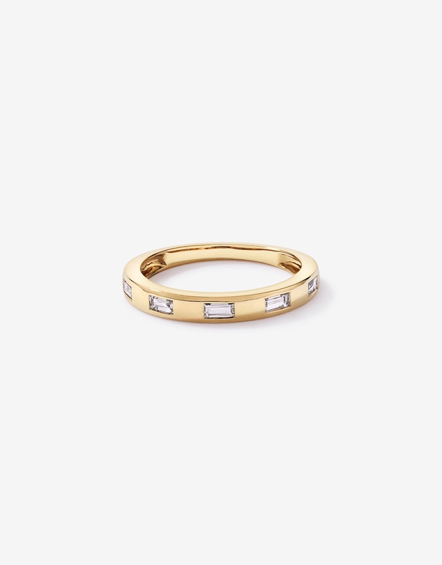 Michael Hill - 0.22TW Baguette Laboratory-Grown Diamond Wedding Band in 14kt Yellow Gold
