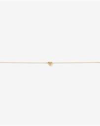 Michael Hill - 19cm Heart Slider Bracelet in 10kt Yellow Gold