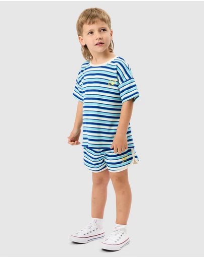 Goldie + Ace - Waffle Shorts - Babies-Kids
