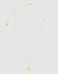 Wanderlust + Co - Alphabet Bubble Pendant Necklace - Letter O