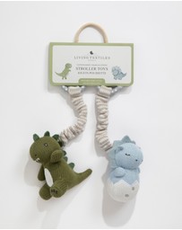 Living Textiles - 2 Pack Stroller Toys - Dinosaurs