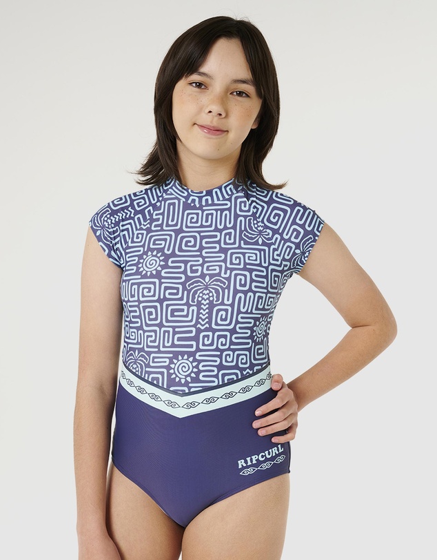 Rip Curl - Sunset Luau SS Surfsuit - Teens