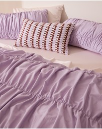Sheet Society - Sofia Ruched Cotton Quilt Cover Set