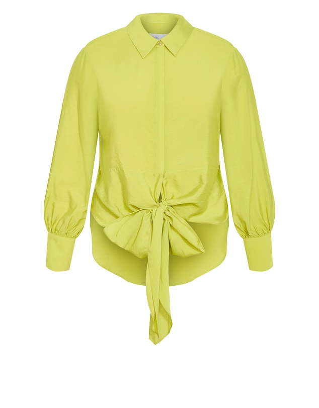 City Chic - Rosa Tie Shirt