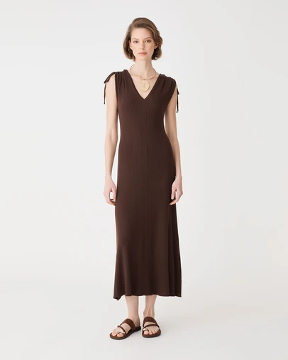 Forcast - Briony Lyocell Rib Knit Dress