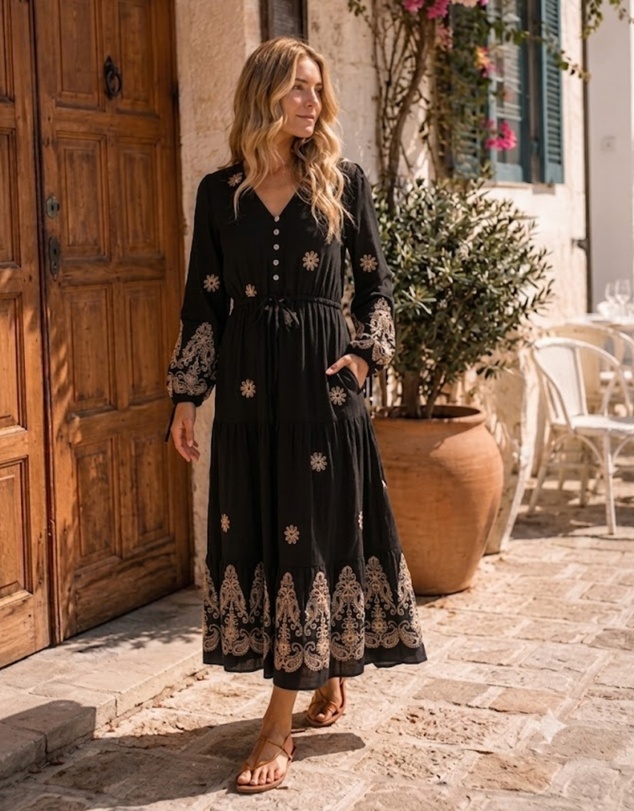 Esther & Co - Zade Dress - Golden Eclipse