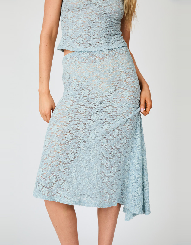 Rolla's - Fia Lace Skirt - Mist