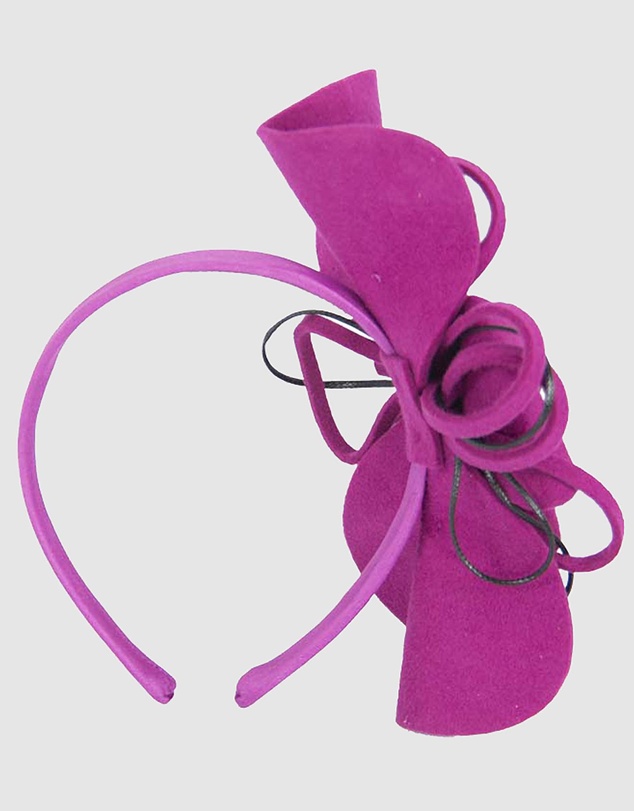 Max Alexander - Felt Fuchsia Flower Winter Racing Fascinator