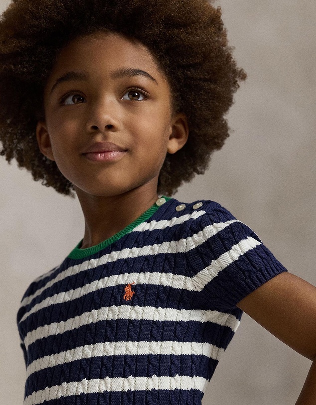 Polo Ralph Lauren - Striped Cotton Sweater & Skirt Set - Kids