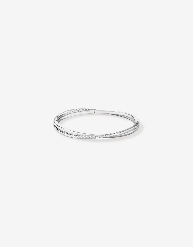 Michael Hill - 63mm Twist Bangle in Sterling Silver