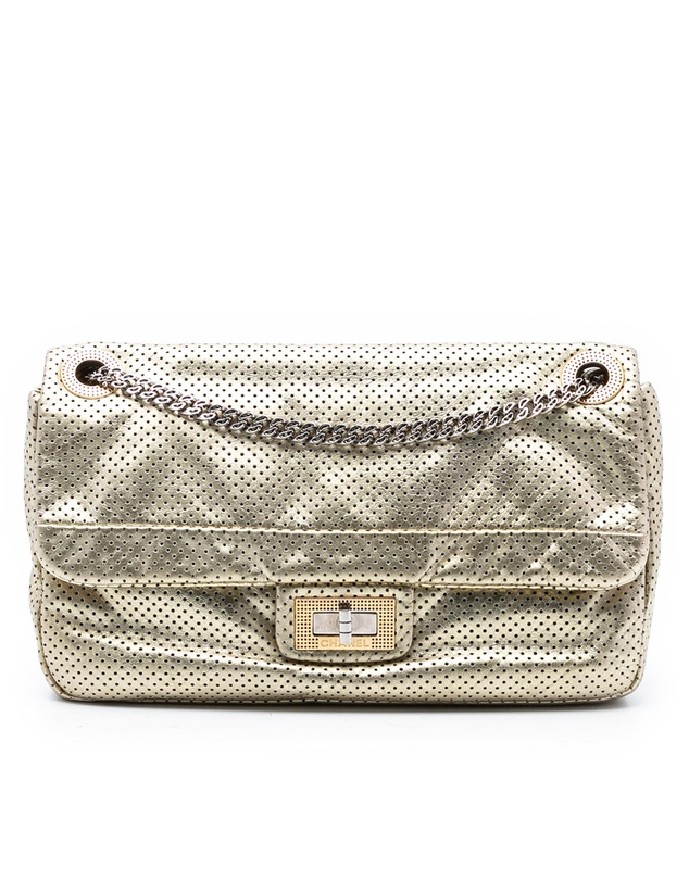 Pre-Loved by Azura Reborn - Pre-Loved Medium Reissue Perforated Calfskin Drill Flap