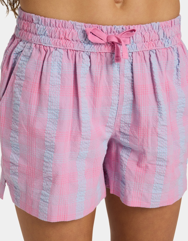Roxy - Girls 8 to 16 Phoebe Check Woven Shorts