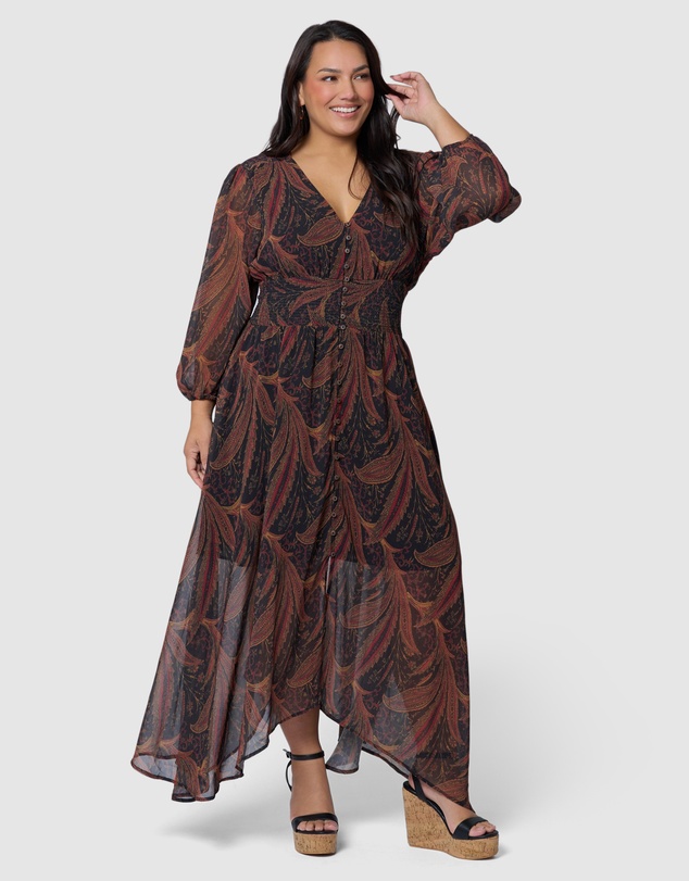 The Poetic Gypsy - Bohemian Harmony Maxi Dress