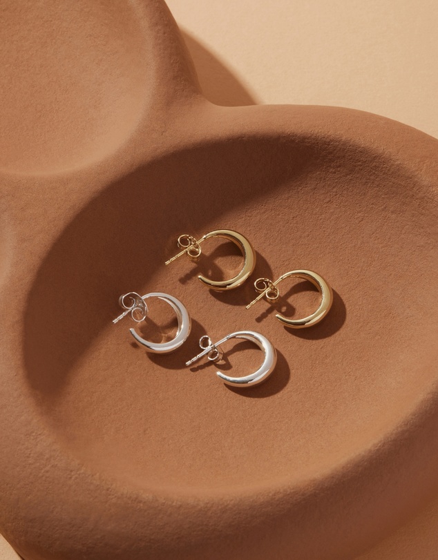 Najo - La Muse Silver Stud Earrings
