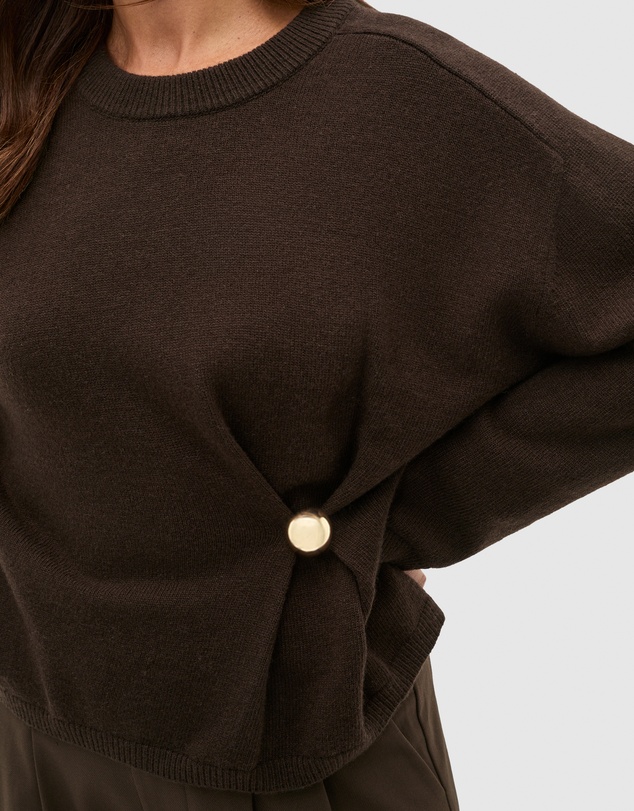 Seed Heritage - Clasp Detail Gathered Knit
