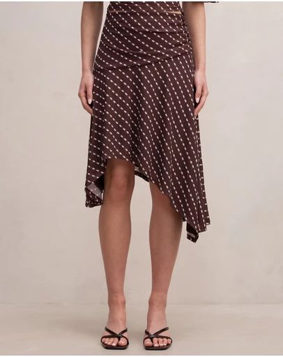 Forever New - Polly Hanky Hem Midi Skirt