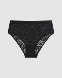 Tommy Hilfiger - Leopard Lace High Rise Briefs